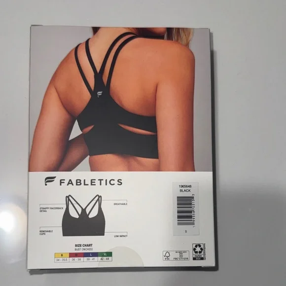 Fabletics Black Principal Low Impact Bra - 2 Pack - Picture 2 of 8